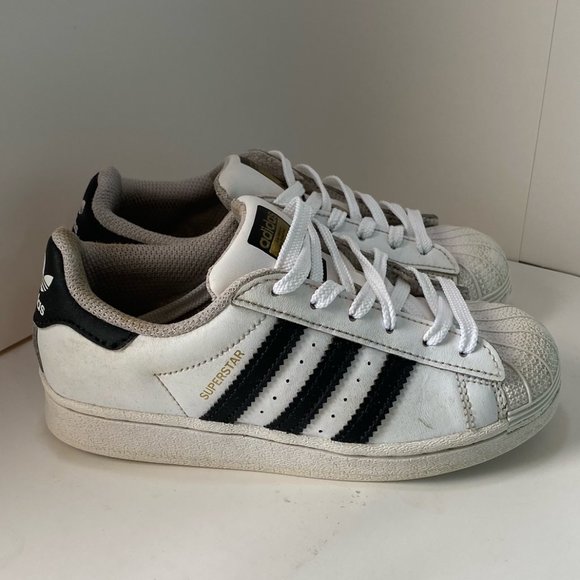 Adidas Superstar Kids size 12k white/black - Picture 1 of 6